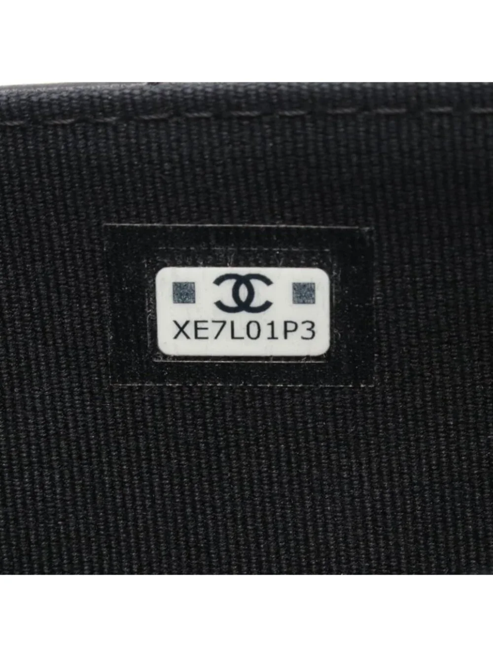 Chanel Shoulder Bag Quilted Chain Wallet Black Lambskin